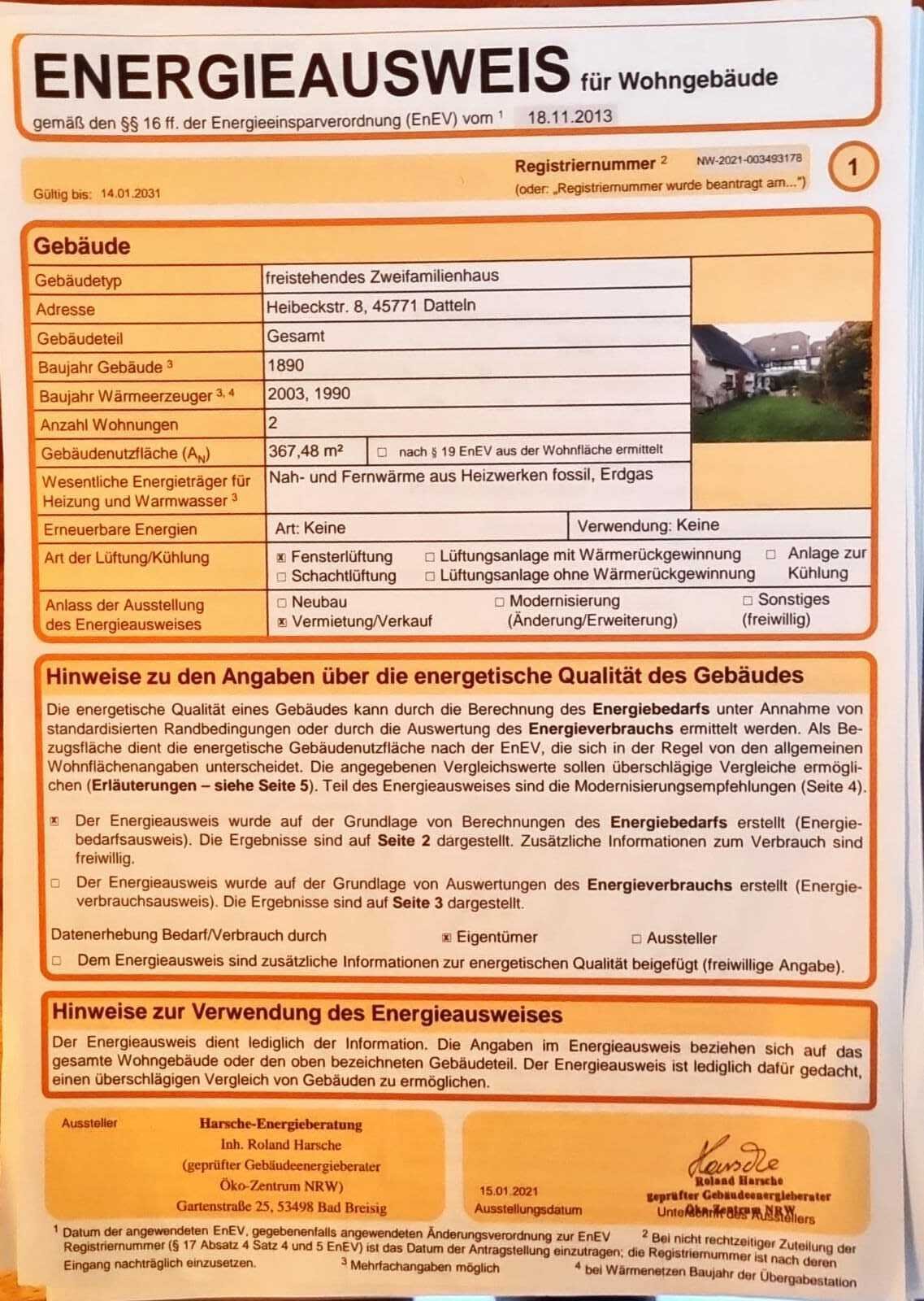 Mehrfamilienhaus mit Anbau in Datteln-Ahsen